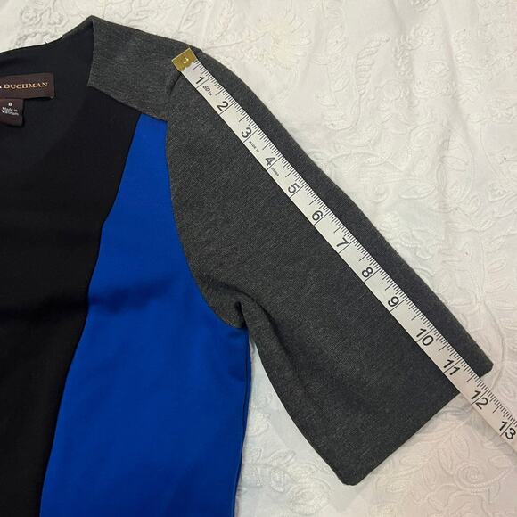 Dana Buchman Colored Blocked Panel Sheath Dress size 8 - Picture 4 of 8